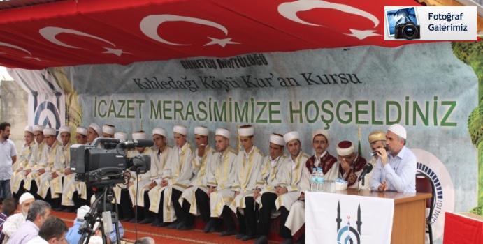 Kıbledağı Köyü Kur'an Kursunda İzacet Merasimi Yapıldı