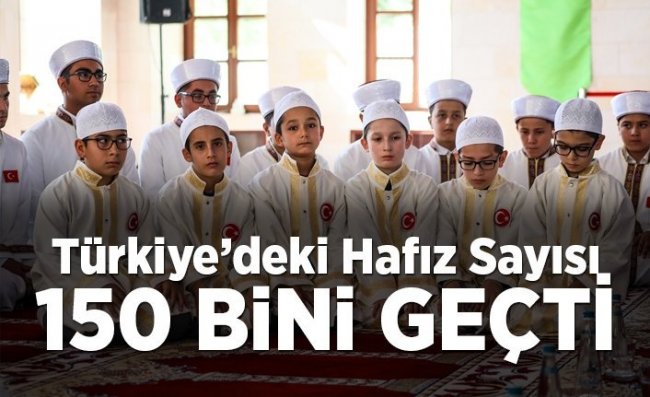 'Türkiye'deki hafız sayısı 150 bini geçti'