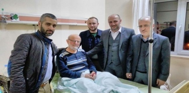 GÜNHAFDER, Necati Hutoğlu Hocayı Hastanede ziyaret etti